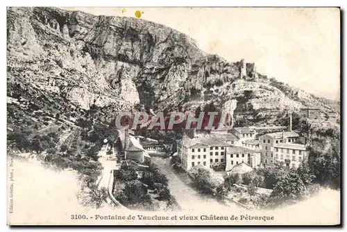 Fontaine de Vaucluse - Vieux Chateau de Petrarque - Cartes postales