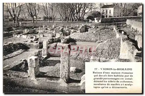 Ansichtskarte AK Vaison La Romaine Ruines d une maison romaine