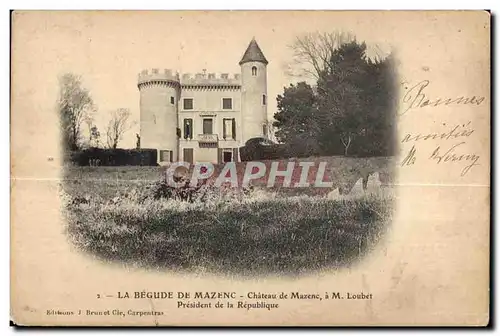 Ansichtskarte AK La Begude de Mazenc Chateau de Mazenc