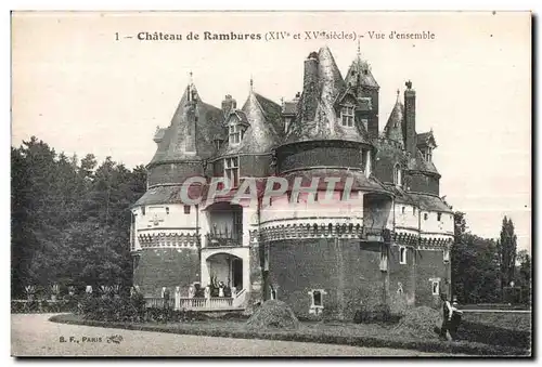 Ansichtskarte AK Chateau de Rambures Vue d ensemble