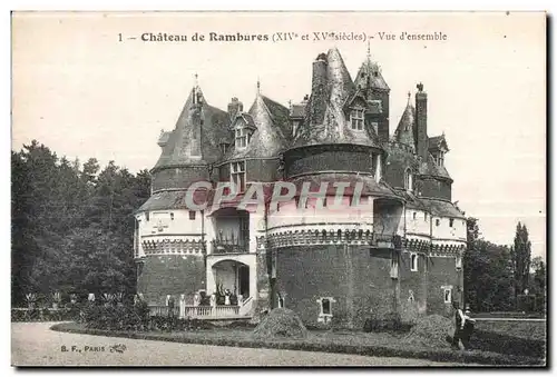 Cartes postales Chateau de Rambures Vue d ensemble