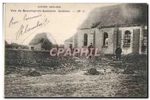 Ansichtskarte AK Vue de Rouvay en Santerre (Somme)l