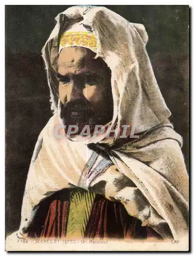 Cartes postales Maroc Scenes Et Types Un Marabout Folklore Costume