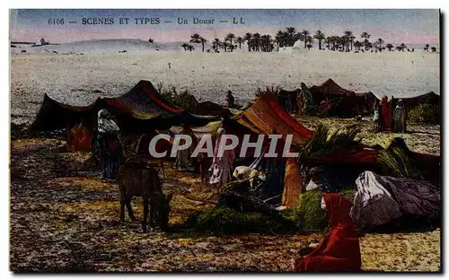 Cartes postales Maroc Scenes Et Types Un Douar