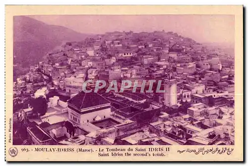 Cartes postales Maroc Moulay Idriss Maroc Le Tombeau du Saint IDRIS II