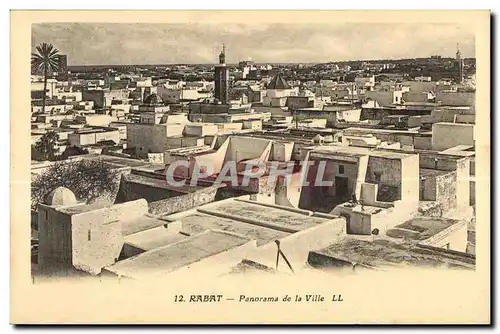 Ansichtskarte AK Maroc Rabat Panorama de la Ville