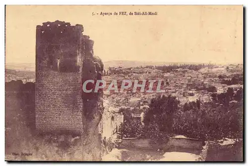 Cartes postales Maroc Apercu de FEZ de Sidi Ali Mzali