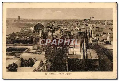 Cartes postales Maroc Rabat Vol de Cigogne