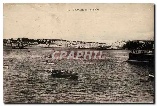 Cartes postales Maroc Tanger vu de la Mer