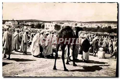 Ansichtskarte AK Maroc Scenes   Types Un souk