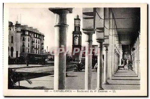 Cartes postales Maroc Casablanca Boulevard du 4e Zouaves