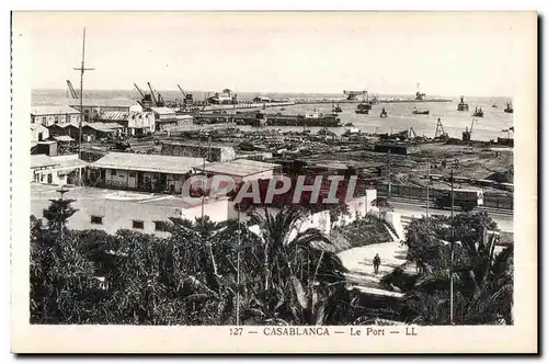 Ansichtskarte AK Maroc Casablanca Le Port