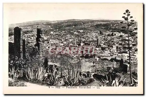 Cartes postales Maroc Fez Panorama Fez el Bali