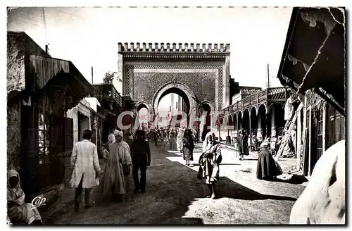 Cartes postales moderne Maroc Fes Porte de Bou Jeloud Cote Nord