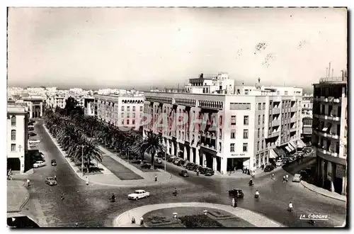 Moderne Karte Maroc Rabat Cours Lyautey