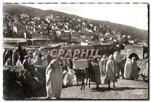 Moderne Karte Maroc Moulay Idriss Place du Souk