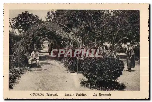 Cartes postales Oudjda Maroc Jardin Public La Roseraie