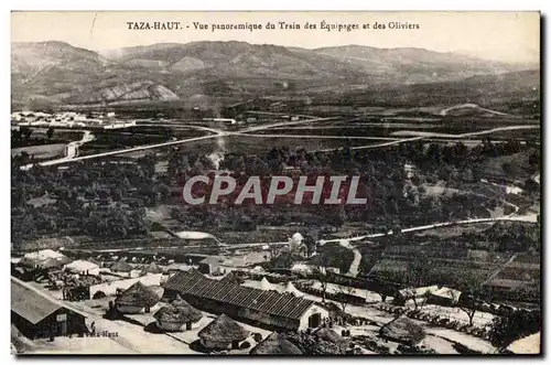 Cartes postales Maroc Taza Haut Vue panoramique du Train des Equipoges at des Gliviers