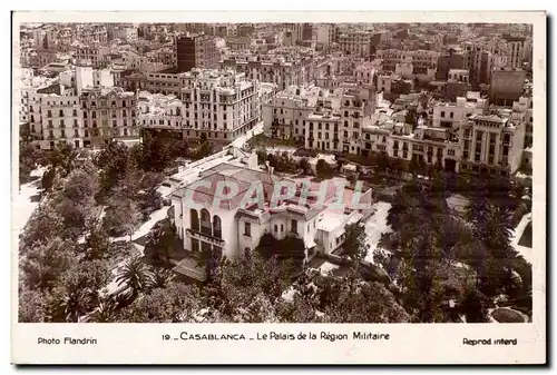 Cartes postales Maroc Casablanca Le Palais de Region Militaire