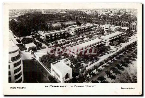 Cartes postales Maroc Casablanca La caserne "Heude"Militaria