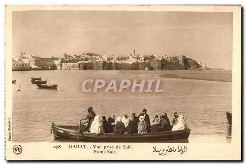 Ansichtskarte AK Maroc Rabat Vue prise de Sale From Sale