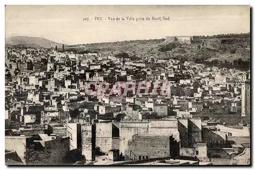 Ansichtskarte AK Maroc Fez Vue de la Ville prise du Bordj Sud