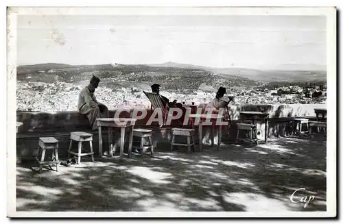 Ansichtskarte AK Maroc Fes Panorama de la media pris du cafe Maire des Merinides