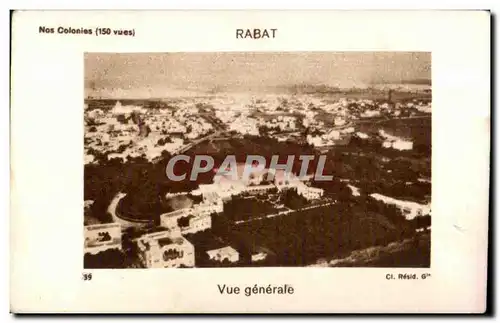 Cartes postales Maroc Rabat Vur generale