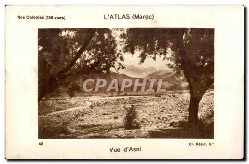 Cartes postales Maroc L Atlas (Maroc) Vue d Asni