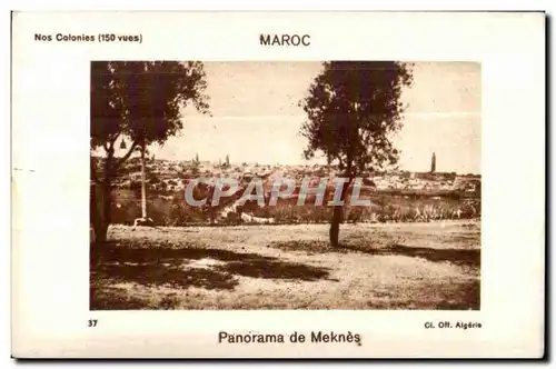 Ansichtskarte AK Maroc Maroc Panorama de Meknes