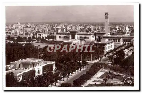 Ansichtskarte AK Maroc Casablanca Le Boulevard Gouraud et les batiments administratifs