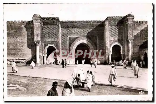 Ansichtskarte AK Maroc Meknes Bab Mansour