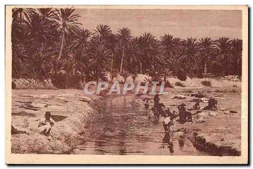 Cartes postales Maroc Gabes Laveuses A L Oued de Djara