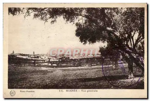 Cartes postales Maroc Meknes Vue generale