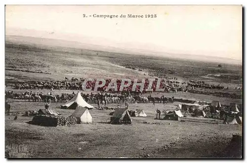 Cartes postales Maroc Campagne du Maroc 1925 Militaria