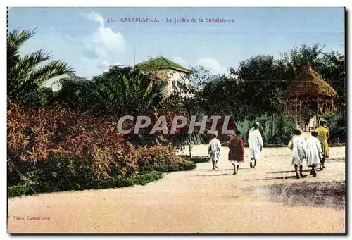 Cartes postales Maroc Casablanca Le Jardin de la Subdivision