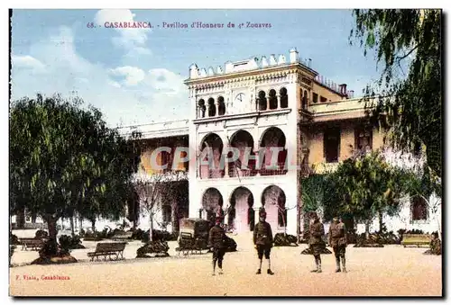 Cartes postales Maroc Casablanca Pavillon d Honneur du 4eme Zouaves