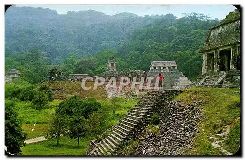 Ansichtskarte AK Mexique Mexique Vista Palenque desde Templo del Conde Palenque as seen fron the Count Temple Pal