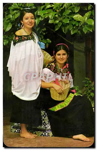 Cartes postales Mexique Trajes Tipicos Tzeltal de la Region de Yajalon Typical Tzeital Dress from the Yajalon Re
