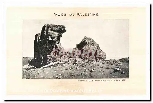 Cartes postales Vues de Palestine Ruines des Murailles d Ascalon