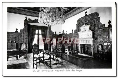 Cartes postales Portugal Sintra Palacio Nacional Sala das Pegas Feito em Portugal