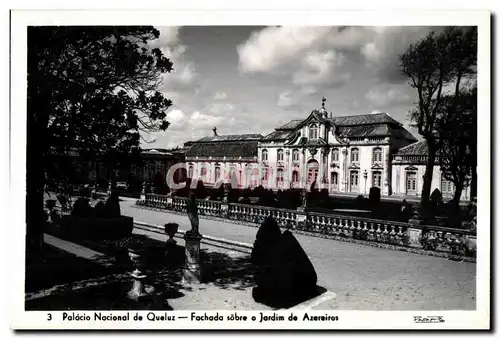 Cartes postales Palacio Nacional de Queluz Fachada sobre o Jerdim de Azereires