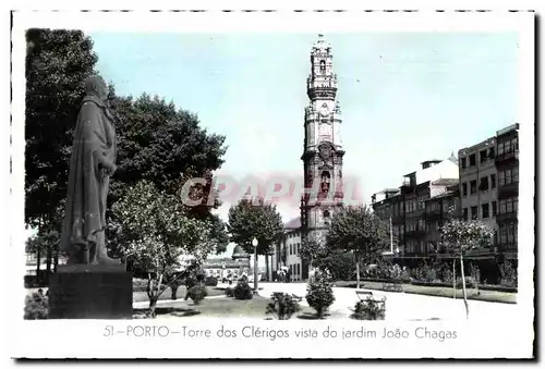 Cartes postales Porto Torre dos Clerigos vista do jardim joao Chages