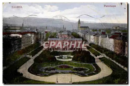 Cartes postales Zagreb Panorama Croatie Croatia