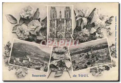 Toul - Souvenir - Rose - Ansichtskarte AK