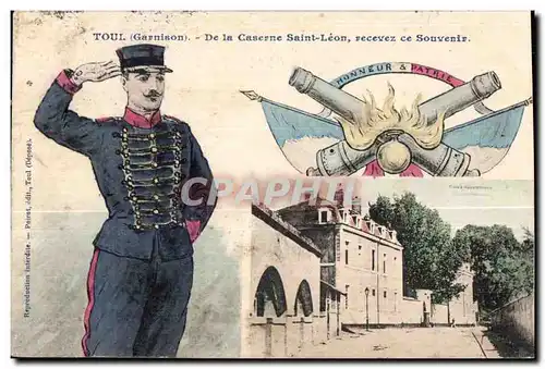 Toul - Garnison - La Caserne Saint Leon - Souvenir - Militaria - Cartes postales