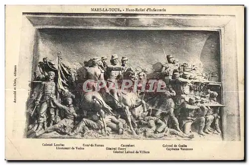 Mars la Tour - Haut Relief d Infanterie - Ansichtskarte AK Militaria