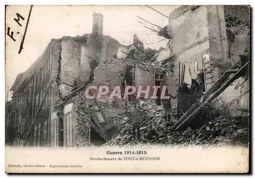 Pont a Mousson - Guerre 1914 1915 - Cartes postales Militaria