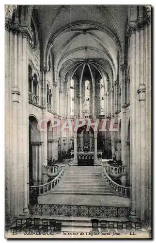 Cartes postales Bar Le Duc Interieur de I Eglise Saint Jean