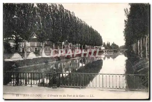 Ansichtskarte AK Bar Le Duc L Ornain vu du Pont de la Gare